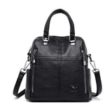 Multifunction Travel Leather Backpack