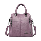 Multifunction Travel Leather Backpack
