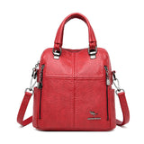 Multifunction Travel Leather Backpack